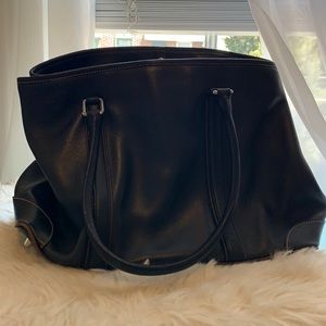 Coach black leather purse